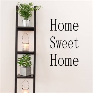 Wallsticker med tekst: Home sweet home