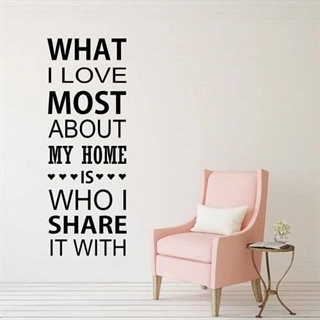What I love  - wallstickers